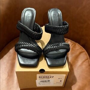 Black Braided Women's Sandals